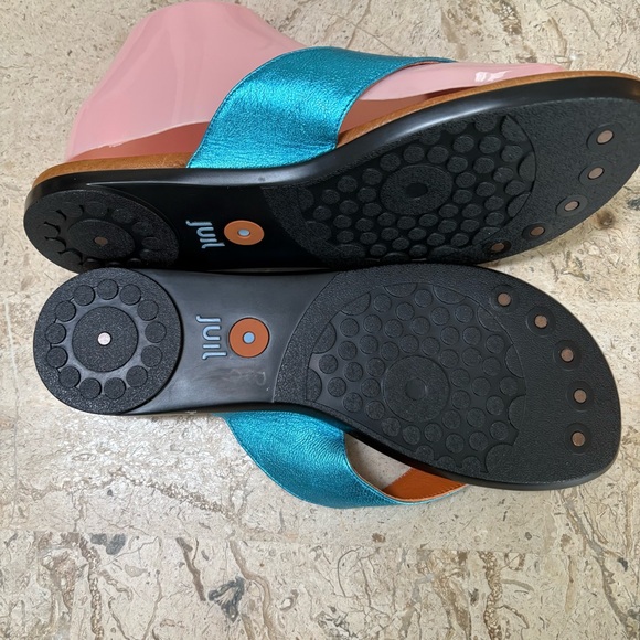 Hera Leather Thong Sandal Flat By Juli Size 9 - Picture 4 of 7